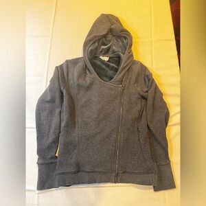 Athleta Charcoal Zip-Up Jacket-Medium